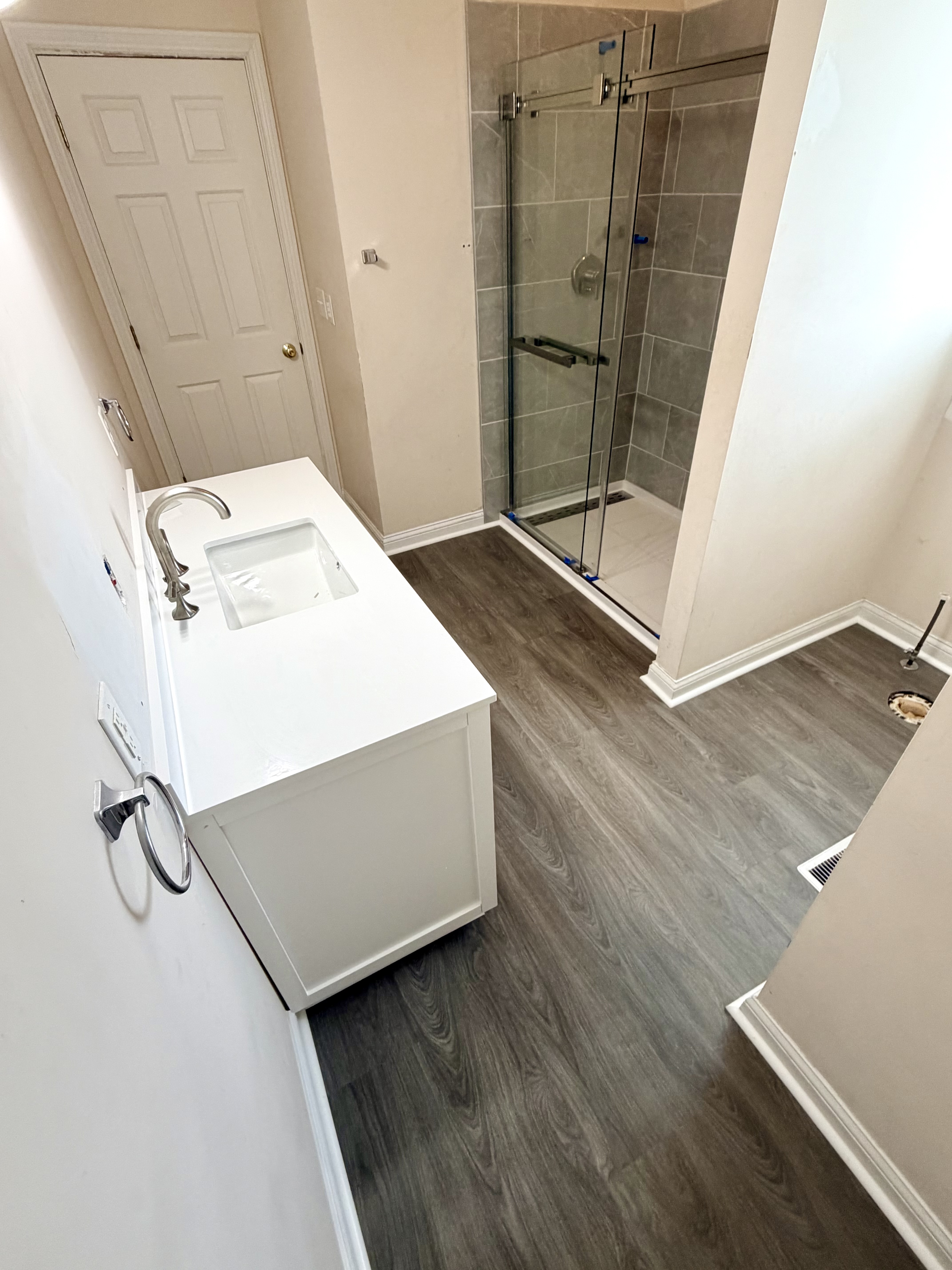 Bathroom – LVP Flooring & Vanity Upgrade
